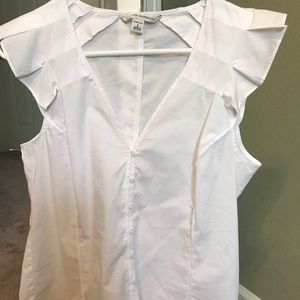 Banana republic white blouse